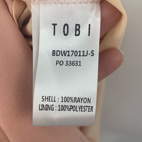 New TOBI Cindy Blush Pink Balletcore Style Baby Doll Dress Size XS - Picture 5 of 6